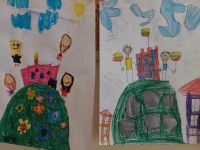 Belaukiant Lietuvos valstybinių švenčių, šermukšniukai puošė savo ,, namus"