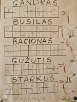 Gandrus išlydint
