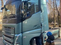 Edukaciją apie elektrinį VOLVO sunkvežimį