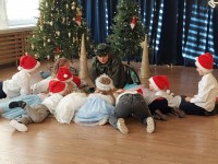 Linksmybės su Kalėdų Seneliu