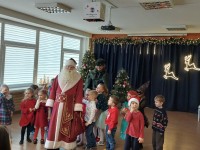 Linksmybės su Kalėdų Seneliu