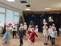 Linksmybės su Kalėdų Seneliu